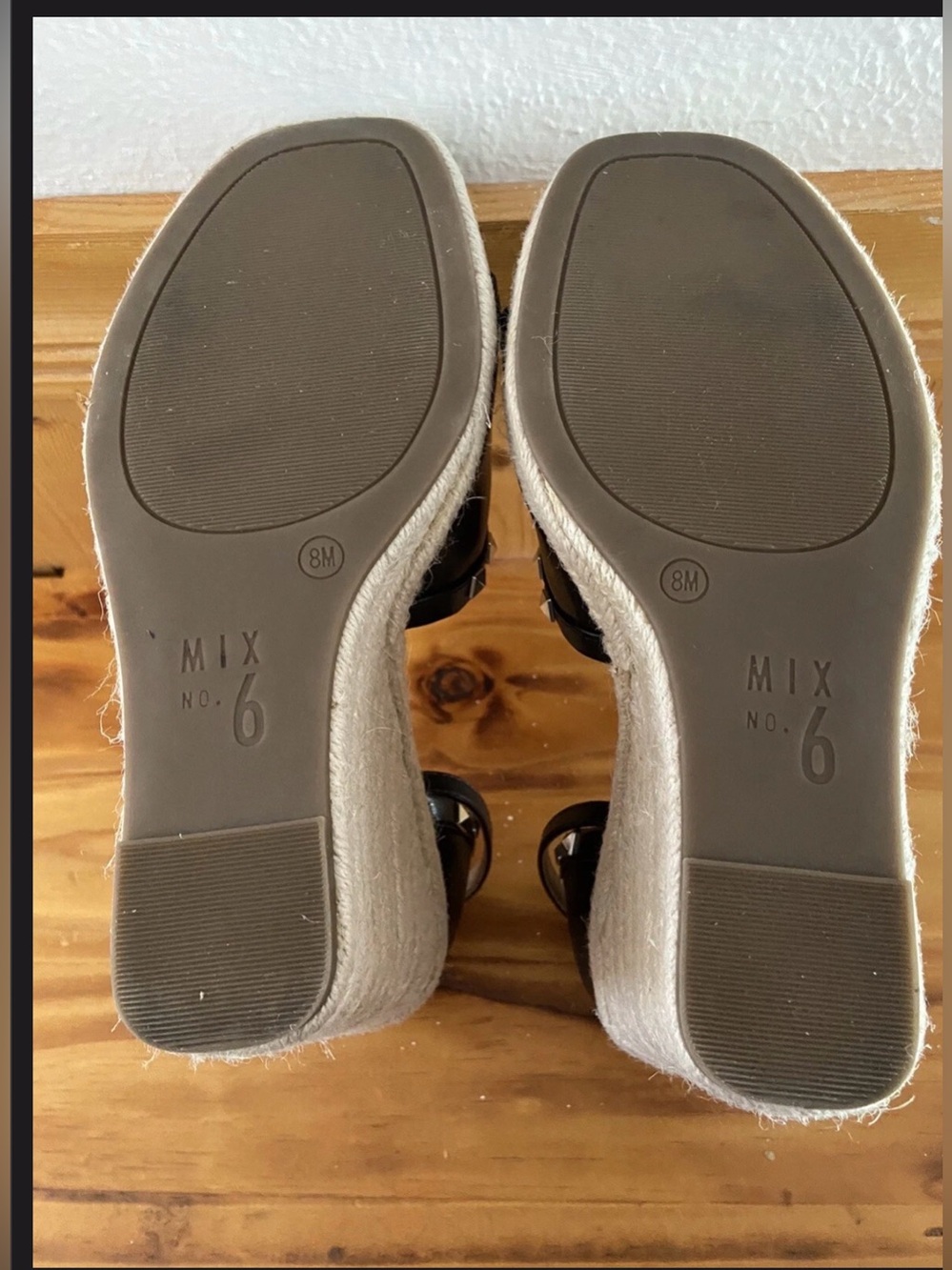 Mix No. 6 Dreamm Espadrille Sandals, Women's Size 8 M Black New without box - Picture 7 of 7